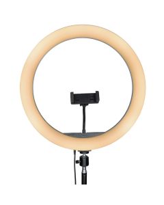 Кільцева світлодіодна лампа RGB LED LJJ-36 (D36см) Чорна (Black)