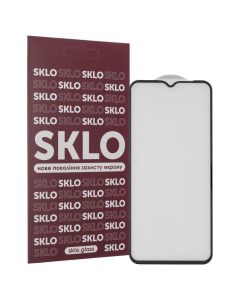 Захисне скло для Tecno Spark 6 Go SKLO 3D Чорне (Black)