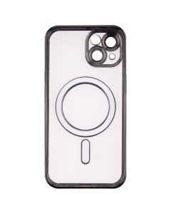 Чохол-накладка для iPhone 14 WAVE Metal Matte Case с магнітним кільцем MagSafe Чорний (Black)