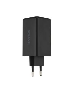 Зарядний пристрій Proove Pocket GaN 100W (1 USB + 2 USB-C) Чорний (Black)