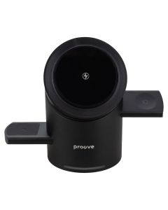 Зарядний пристрій бездротовий Proove Optimus 3in1 Чорний (Black)