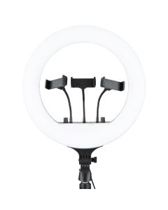 Кільцева світлодіодна лампа RGB LED RL-14 Чорна (Black)