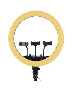 Кільцева світлодіодна лампа RGB LED MJ-18 Чорна (Black)