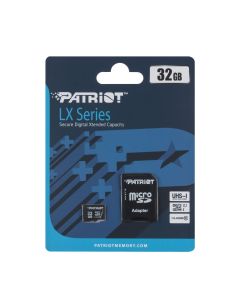 Карта пам'яті MicroSD Patriot LX Series 32 Gb Class 10 UHS-1 + адаптер