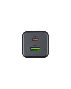 Зарядний пристрій Hoco N41 (1 USB-C+ 1 USB) 20W/3A, PD/QC Чорний (Black)