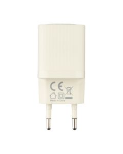 Зарядное устройство XO L146 (1 USB-C) PD/QC 20W Белый (Кремовый)
