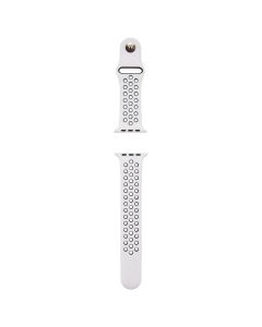 Ремешок для часов Apple Watch Sport Nike+ 42/44/45/49 мм Белый Черный (Белый Черный)