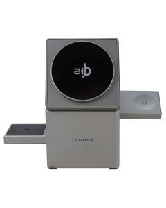 Зарядний пристрій бездротовий Proove Iron Hide 3in1 Qi2 Сірий (Grey)