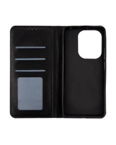 Чехол-кейс для Xiaomi Redmi Note 13 Pro DM Book Case Leather Чёрный (Black)