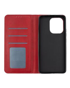 Чехол-кейс для Xiaomi Redmi Note 13 DM Book Case Leather Красный