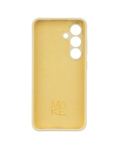 Чохол накладка для Samsung S24 Silicone MakeFuture Жовта (Yellow)