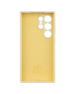 Чохол накладка для Samsung S24 Ultra Silicone MakeFuture Жовта (Yellow)