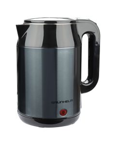 Електрочайник Grunhelm EKS-1923G Срібний Чорний (Silver Black)