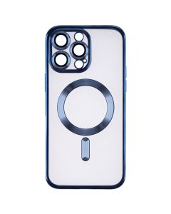 Чохол-накладка для iPhone 14 Pro Max WAVE Metal Matte Case с магнітним кільцем MagSafe Синій (Midnight Blue)