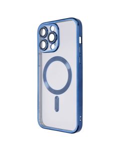 Чохол-накладка для iPhone 14 Pro Max WAVE Metal Matte Case с магнітним кільцем MagSafe Синій (Midnight Blue)