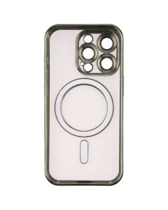 Чехол накладка для iPhone 14 Pro Metal Matte Case с магнитным кольцом MagSafe Зелёный (Тёмно-зелёный)