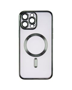 Чохол-накладка для iPhone 13 Pro Max WAVE Metal Matte Case с магнітним кільцем MagSafe Зелена (Green)