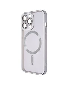 Чехол-накладка для iPhone 13 Pro Metal Matte Case с магнитным кольцом MagSafe Серый (Silver)