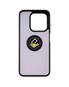 Чохол накладка для Infinix Hot 50i / Smart 9 Mate Ring Чорна (Black-Red)