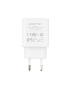 Зарядний пристрій Borofone BA72A (1 USB) 18W Білий (White)