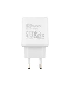 Зарядний пристрій Hoco C104A PD 20W+QC3.0 + кабель Type-C to Type-C Білий (White)