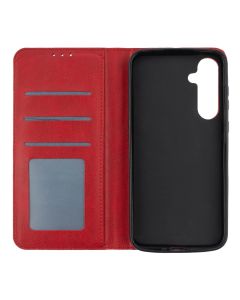Чехол кейс для Samsung A35 DM Book Case Leather Красный (Red)
