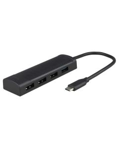 Хаб USB Hoco HB41 Easy 4в1 (Type-C к 3xUSB2.0 + USB3.0) 0.2м Черный (Black)