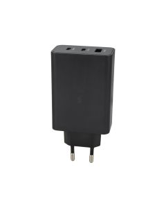 Зарядний пристрій Samsung 65W Power Adapter (1 USB + 2 USB-C) (EP-T6530NBE) Чорний (Black)