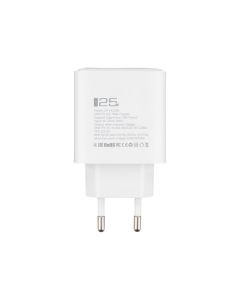 Зарядний пристрій Gelius Radiance GP-HC058 (1 USB-C + 1 USB) 25W+ кабель Type-C to Lightning Білий (White)