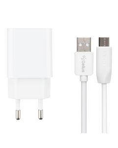Зарядний пристрій Gelius Simple GP-HC059 (2 USB) 2.4A + кабель Micro-USB Білий (White)