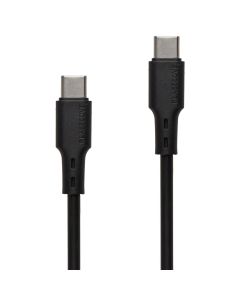 USB кабель Glasscove Flex 2.4A Type-C to Lightning 1м Чорний (Black)