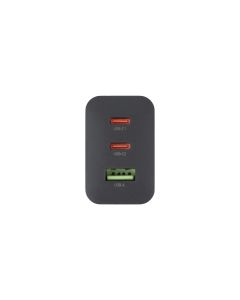 Зарядний пристрій Hoco N50 (1 USB + 2 USB-C) PD 45W Чорний (Black)