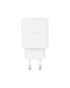 Зарядний пристрій Hoco N50 (1 USB + 2  USB-C) PD 45W Білий (White)