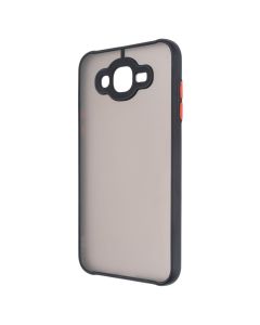 Чехол накладка для Samsung J7 (2015) Gingle Matte Case Черный (Black) P1