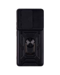 Чехол-накладка для Xiaomi Redmi Note 13 Pro/Poco M6 Pro Camshield Serge Ring Черный (Black)