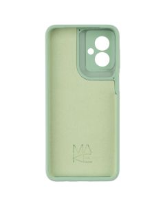 Чохол накладка для Motorola G55 Silicone MakeFuture Зелена (Smoky Green)