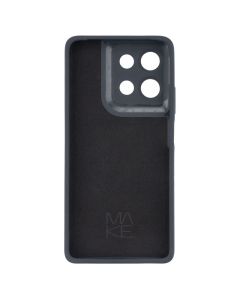 Чохол накладка для Motorola G75 Silicone MakeFuture Сіра (Charcoal Grey)