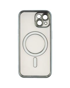 Чехол накладка для iPhone 15 WAVE Metal Matte Case с магнитным кольцом MagSafe Синий