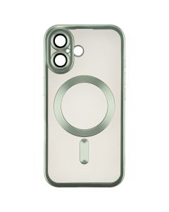 Чохол накладка для iPhone 16 WAVE Metal Matte Case with Magnetic Ring Зелена (Teal)
