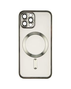 Чохол накладка для iPhone 12 Pro WAVE Metal Matte Case with Magnetic Ring MagSafe Сіра (Silver)