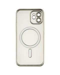 Чохол накладка для iPhone 12 WAVE Metal Matte Case with Magnetic Ring MagSafe Сіра (Silver)