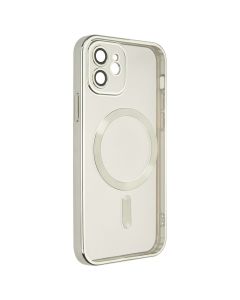 Чохол накладка для iPhone 12 WAVE Metal Matte Case with Magnetic Ring MagSafe Сіра (Silver)