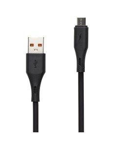 USB-кабель Veron X82 Silicone 2.4A Micro-USB 1м Черный (Black)
