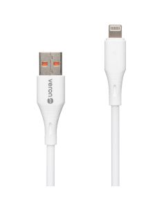 USB кабель Veron SL-X82 Silicone 27W Lightning 1м Белый