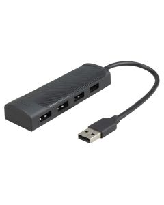 USB хаб Hoco HB41 Easy 4in1 converter (USB to 4 USB2.0) 0.2м Чорний (Black)