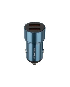 Автомобильное зарядное устройство Borofone BZ19 2USB Синий (Blue)