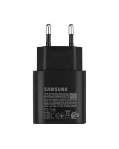 Зарядний пристрій Samsung 25W PD Power Adapter + кабель Type-C Чорний (EP-TA800NBE) (Black)