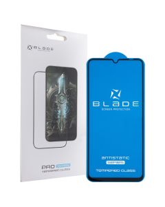 Захисне скло для Samsung A05/A05s Blade Antistatic Full Glue Чорне (Black)