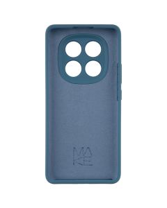 Чохол накладка для Xiaomi Redmi Note 14 Pro 5G / Poco X7 Silicone MakeFuture Синя (Ocean Blue)