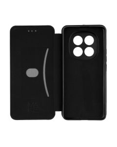 Чохол кейс для Xiaomi Redmi Note 14 Pro Plus Flip MakeFuture Чорний (Black)